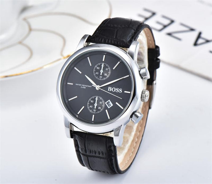 2019 quality men BOSS wristwatch 43mm steel Mesh Watches