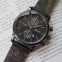 Load image into Gallery viewer, 2019 quality men BOSS wristwatch 43mm steel Mesh Watches