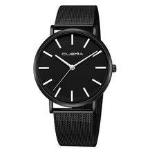 Load image into Gallery viewer, NEW Black GENEVA Watch Stainless Steel Strap men Dress